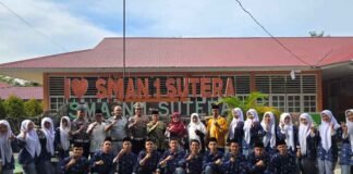 Jasa Raharja Sumbar dan Satlantas Pessel Tanamkan Budaya Tertib Lalu Lintas Kalangan Pelajar Di SMA N 1 Sutera jasa raharja sumbar