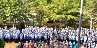 Jasa Raharja dan Satlantas Polres Pessel Sosialisasikan Keselamatan Berlalu Lintas di SMPN 1 Painan jasa raharja sumbar