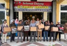 Peringati Hari Keselamatan Transportasi 2025, Jasa Raharja Solok Bagikan Helm Gratis untuk Wajib Pajak di Samsat Arosuka jasa raharja sumbar