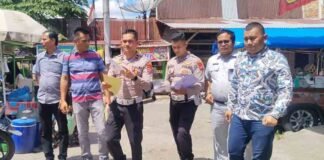 Jasa Raharja Sumbar dan Samsat Padang Pariaman Sosialisasikan Pemutihan Pajak Kendaraan di Pasar Pakandangan jasa raharja sumbar