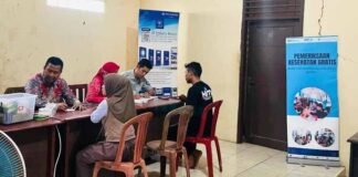 Jasa Raharja Banten Mengadakan Pengecekan Kesehatan Gratis Di Kantor Desa Tunjung Jaya Panimbang Kab. Pandeglang Di Kantor Desa Tunjung Jaya Panimbang