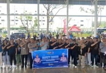 Jasa Raharja Kanwil Kepulauan Riau Ajak Karyawan PT Rubycon Indonesia Tertib Berlalu Lintas melalui Edukasi Safety Riding Edukasi Safety Riding