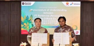 Perkuat Bisnis Chemical Enhanced Oil Recovery, Pertamina Gandeng Daqing Oilfield Co., Ltd. Pertamina Gandeng Daqing Oilfield