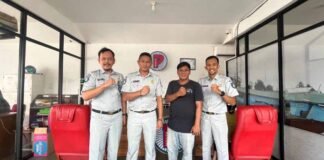 Jasa Raharja Cabang Sintang Melakukan Kegiatan CRM dan Sosialisasi Penggunaan Resi Digital di PO Perintis Resi Digital di PO Perintis