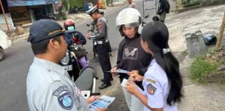 PT Jasa Raharja Kantor Wilayah Bali Ikut Serta dalam Razia Gabungan dan Sosialisasi Program Pemutihan Denda Pajak Kendaraan Bermotor jasa raharja bali
