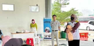 Jasa Raharja Banten Mengadakan Pengecekan Kesehatan Gratis Di Terminal Pakupatan Serang
