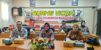 Rakor Korlantas 2025: Jasa Raharja Sulsel Hadir Virtual dari Polres Pelabuhan Makassar dari Polres Pelabuhan Makassar