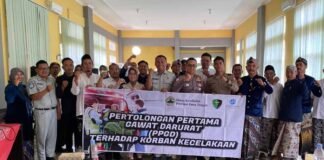 Jasa Raharja Jepara Gelar Pelatihan Pertolongan Pertama Gawat Darurat di Kecamatan Bae di Kecamatan Bae