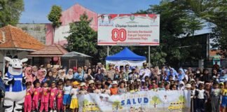 PT Jasa Raharja Cabang Indramayu Kembali Kampanyekan Keselamatan Lalu Lintas Dalam Kegiatan SALUD di Kecamatan Kandanghaur di Kecamatan Kandanghaur