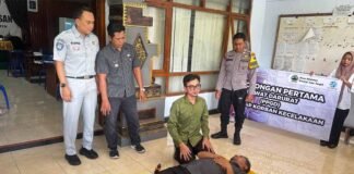 Tekan Angka Fatalitas Laka, Jasa Raharja Selenggarakan PPGD dan Kampanye Keselamatan di Kecamatan Prambanan di Kecamatan Prambanan