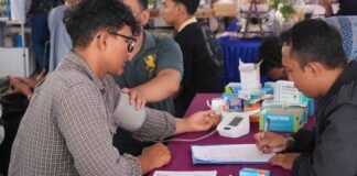 Dekatkan Layanan ke Masyarakat, Jasa Raharja Bengkulu Hadir dengan Pemeriksaan Kesehatan Gratis di Puncak Bulan Inklusi Keuangan Tahun 2025 di Puncak Bulan Inklusi Keuangan Tahun 2025