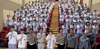 Jasa Raharja dan Polda Kepri Gelar Program PPKL dan PPGD di SMA Maitreyawira Kota Batam di SMA Maitreyawira Kota Batam