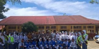 Jasa Raharja dan Satlantas Polres Solok Selatan Sosialisasikan Keselamatan Berlalu Lintas di SMAN 6 Solok Selatan di SMAN 6 Solok Selatan