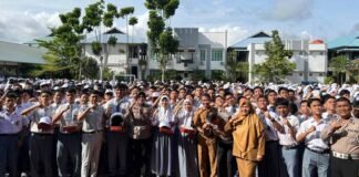 Jasa Raharja dan Polda Kepri Gelar Program PPKL dan PPGD di SMAN 8 Kota Batam di SMAN 8 Kota Batam