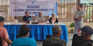 Tindak Lanjut Hasil Rapat FKLL, Jasa Raharja NTB Berikan Pemahaman Lalu Lintas Bagi Masyarakat di Taman Wisata Gili Lampu di Taman Wisata Gili Lampu