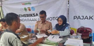 Jasa Raharja Bogor Bersama Tim Pembina Samsat Kota Bogor Gelar Operasi Gabungan di Taman Yasmin, Bogor di Taman Yasmin