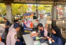 Wujud Kepedulian Sosial, Jasa Raharja Selenggarakan Pengobatan Gratis di Terminal Kandangan di Terminal Kandangan