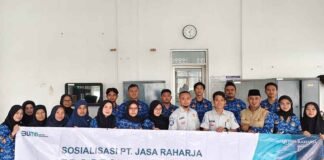 Jasa Raharja Cabang Tasikmalaya Laksanakan Sosialisasi Program Pengajar Peduli Keselamatan Lalu Lintas (PPKL) di SMK Negeri Cijangkar Garut jasa raharja jabar