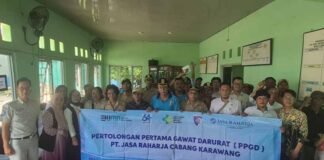 Sinergi Jasa Raharja Dan RS Amanda Mitra Keluarga, Berikan Edukasi Pertolongan Pertama Gawat Darurat Di Kecamatan Lemahabang jasa raharja jabar