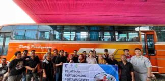 Kurangi Fatalitas Kecelakaan Lalu Lintas, Jasa Raharja Jawa Barat Gelar Pelatihan PPGD dan Pemeriksaan Kesehatan untuk Driver PT Berlio Anugrah Putra jasa raharja jabar