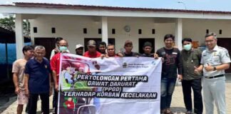Jasa Raharja Pekalongan Gelar Pelatihan Pertolongan Pertama Gawat Darurat (PPGD) di Pasar Induk Brebes Kab. Brebes jasa raharja jateng