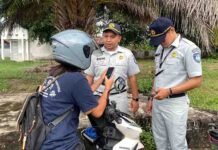 Hari Ke-8 Operasi Gabungan Bulan Kepatuhan, Jasa Raharja Singkawang Terjunkan Personel jasa raharja kalbar