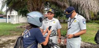 Hari Ke-8 Operasi Gabungan Bulan Kepatuhan, Jasa Raharja Singkawang Terjunkan Personel jasa raharja kalbar