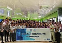 Tingkatkan Kesedaran Berlalu Lintas Jasa Raharja Bersama Mitra Gelar Sosialisasi Keselamatan Lalu Lintas di Kab.Melawi jasa raharja kalbar