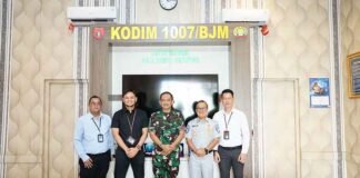 Jasa Raharja Kalsel Jalin Sinergi dengan Kodim 1007/Banjarmasin, Tingkatkan Kepatuhan Lalu Lintas jasa raharja kalsel