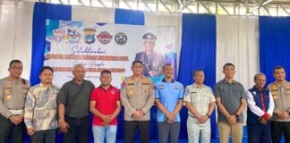 Forum Komunikasi Keselamatan Lalu Lintas : Jasa Raharja Cabang Tarakan Dan Polda Kaltara Bersinergi Dengan Mitra Pengemudi Ojek Online jasa raharja kaltim