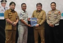 Penyampaian Buku Transformasi Sumbangan Wajib PT. Jasa Raharja Kepada Pemprov Kaltara, Ditlantas Polda Kaltara dan Bapenda Kaltara jasa raharja kaltim