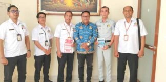 Jasa Raharja Bali Ikut Serta Sosialisasikan Program Pemutihan Pajak Kendaraan Bermotor ke Kantor Kelurahan Benoa, Kuta Selatan ke Kantor Kelurahan Benoa