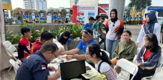 Jasa Raharja dan Dokkes Polres Barelang Gelar Pemeriksaan Kesehatan Gratis di Kegiatan FKIJK Run 2025 Pollux Mall Batam jasa raharja kepri