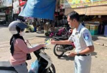 Jasa Raharja Kanwil Kepri Proaktif Bagikan Flyer Gebyar Pemutihan Pajak Kendaraan Bermotor di Kepri jasa raharja kepri