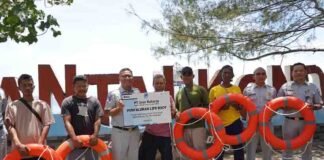 Negara Hadir Melalui Jasa Raharja, Peduli Keselamatan dengan Penyerahan Bantuan di Pantai Kondo jasa raharja NTB