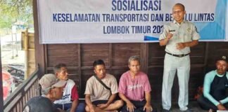 Tingkatkan Keselamatan Masyarakat, Jasa Raharja Sosialisasi Keselamatan Berkendara di Lombok Timur jasa raharja NTB