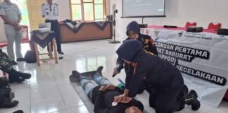 Jasa Raharja Magelang Laksanakan PPGD Kepada Masyarakat Di Sekitar daerah Rawan Kecelakaan di Kecamatan Muntilan Kabupaten Magelang jasa raharja jateng