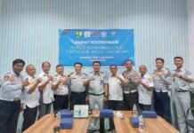 Rapat Rutin FKLL dengan Mitra, Jasa Raharja Sumbawa Buktikan Kehadiran Negara dalam Pencegahan Kecelakaan jasa raharja NTB