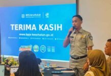 Jasa Raharja Cabang Mamuju Bersinergi Dengan Penyelenggara Jaminan Sosial adakan Sosialisasi manfaat kesehatan dan edukasi keselamatan jasa raharja sulsel