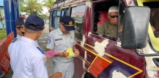 Jasa Raharja NTB dan Stakeholder Strategis Laksanakan Uji Petik di Kota Mataram Uji Petik di Kota Mataram