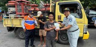 Jasa Raharja Bali Dukung Operasi Gabungan dan Safety Campaign Kendaraan ODOL di Kabupaten Klungkung jasa raharja bali