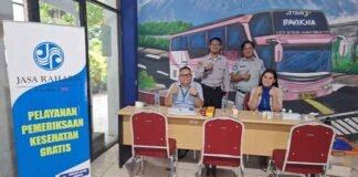 Pastikan Sopir dan Penumpang Sehat Jasa Raharja Tangerang Berikan Pengobatan Gratis di Terminal Poris Plawad Kota Tangerang jasa raharja banten