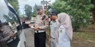 Jasa Raharja Bersama Bapenda dan Polres Kota Serang Kembali Gelar Operasi Gabungan Razia di Wilayah Kota Serang jasa raharja banten