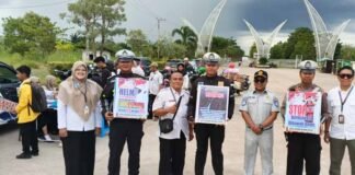 Tim Pembina Samsat Marabahan Intensifkan Sosialisasi Kepatuhan Pajak di Kawasan Jembatan Basit di Kawasan Jembatan Basit