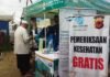 PT Jasa Raharja Cabang Purwakarta menggelar Pelayanan Kesehatan Gratis bagi Masyarakat di Kecamatan Bojong di Kecamatan Bojong