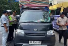 Samsat Kota Pinang Gelar Operasi Gabungan Penertiban PKB dan SWDKLLJ di Labuhanbatu Selatan di Labuhanbatu Selatan