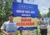 Tingkatkan Kedisiplinan Pengguna Jalan, Jasa Raharja NTB Pasang Banner Himbauan Keselamatan di Lombok Timur di Lombok Timur