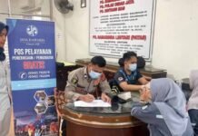 Jelang Puncak Mobilitas Nataru, PT Jasa Raharja Kanwil Kalimantan Timur Lakukan MUKL di Pool Bus Pulau Indah Balikpapan di Pool Bus Pulau Indah Balikpapan