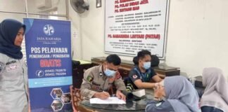 Jelang Puncak Mobilitas Nataru, PT Jasa Raharja Kanwil Kalimantan Timur Lakukan MUKL di Pool Bus Pulau Indah Balikpapan di Pool Bus Pulau Indah Balikpapan