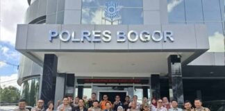 Sinergi Jasa Raharja Bogor dengan Polres Bogor dalam Kegiatan Supervisi Operasi Lilin 2025 di Pos Polisi Hoegeng Gadog di Pos Polisi Hoegeng Gadog